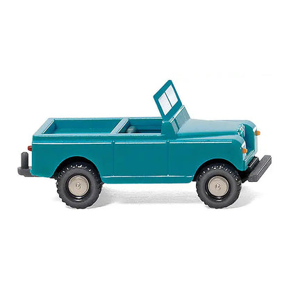 Wiking 92301 N Scale Land Rover 88 Open-Cab SUV - Assembled -- Pale Turquoise