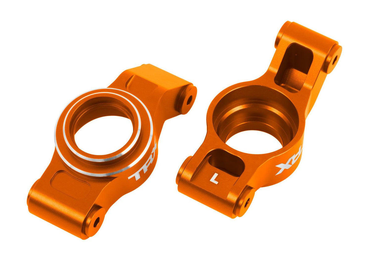 Traxxas 7852-ORNG Orange Aluminum Rear Stub Axle Carriers (L&R)