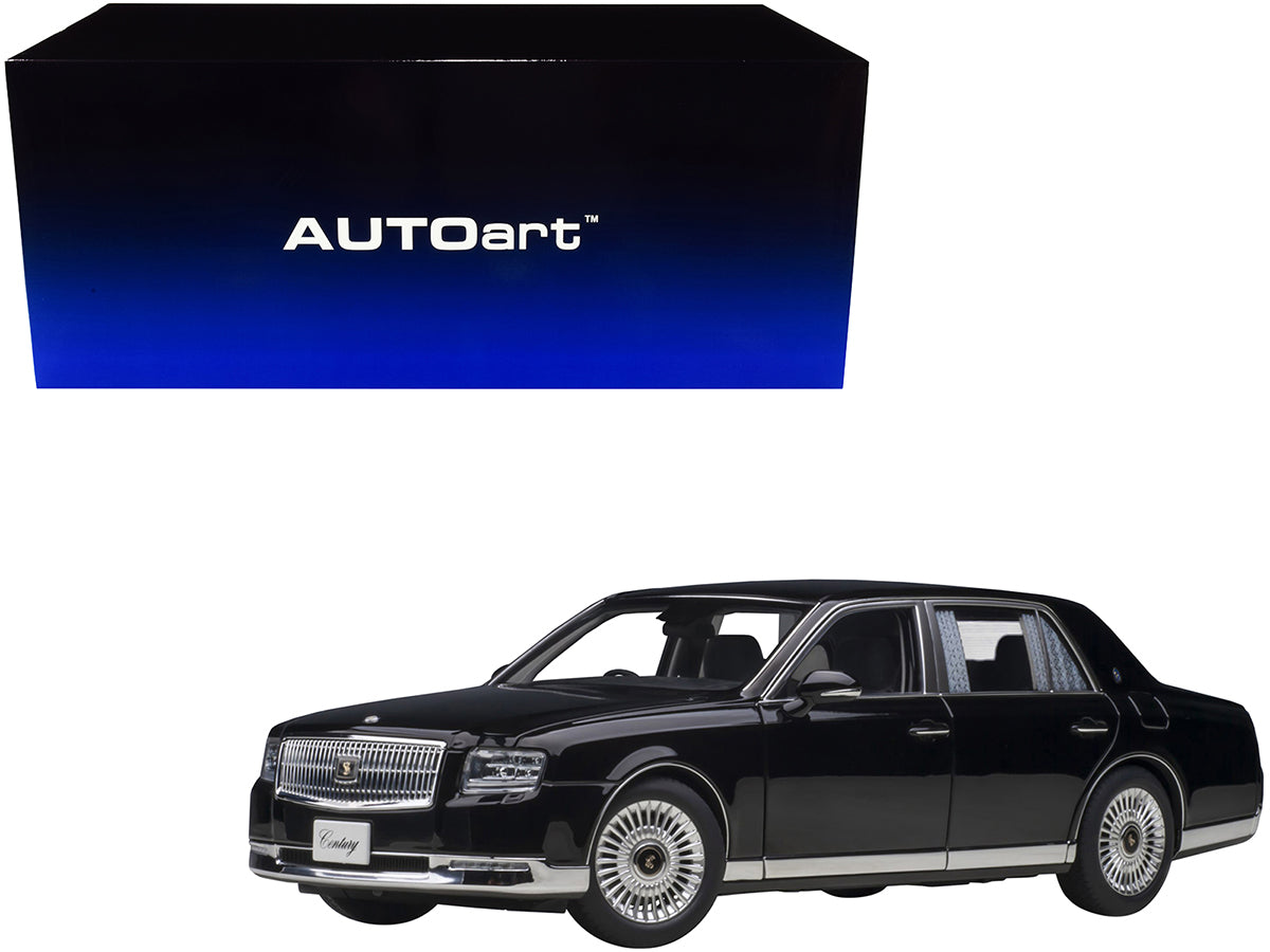 Toyota Century with Curtains RHD (Right Hand Drive) Black Special Edition 1/18 Model Car by Autoart  free shipping USA