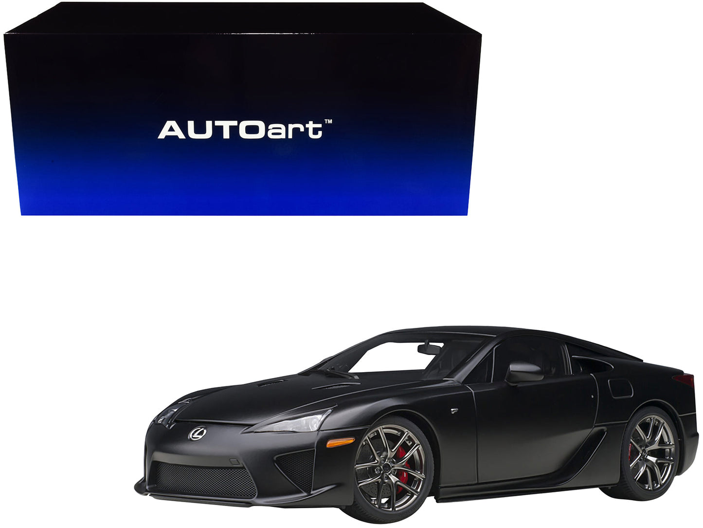 Lexus LFA Matt Black 1/18 Model Car by Autoart  free shipping USA