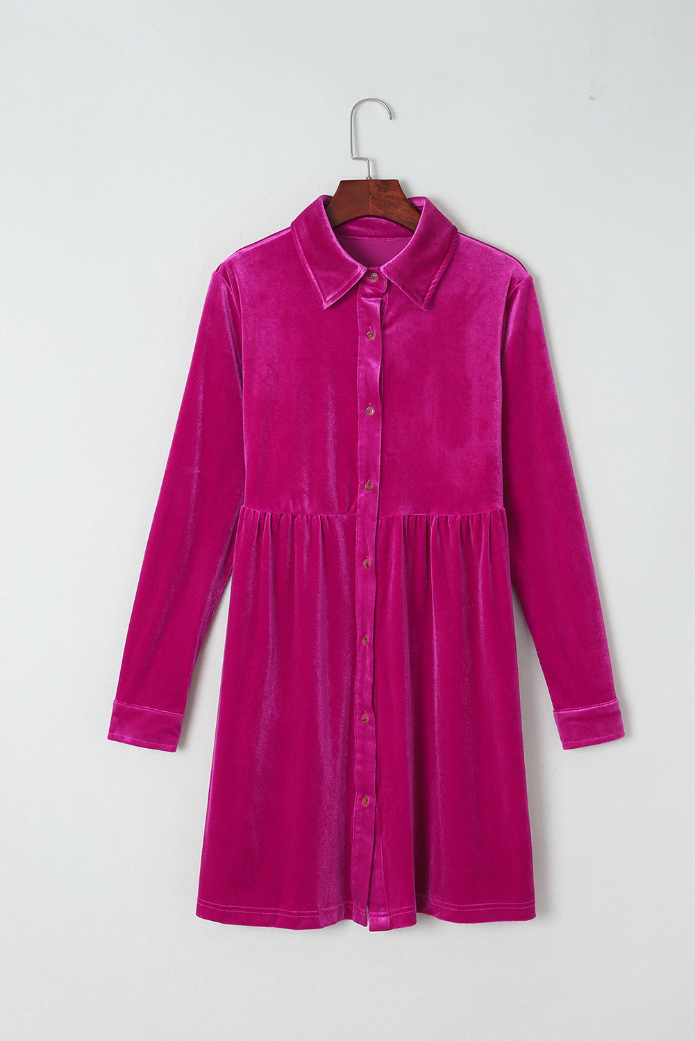 Lennon Long Sleeve Ruffle Velvet Dress by Poppy Lee Lane