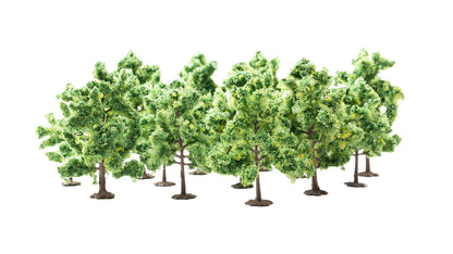 Noch 24601 HO/TT Scale Deciduous Trees, 10-14 cm, 16-Pack