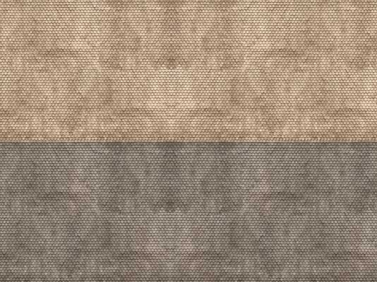 Noch 56971 N Scale Printed Cardstock 3-D Texture Sheet -- Plain Gray Tile