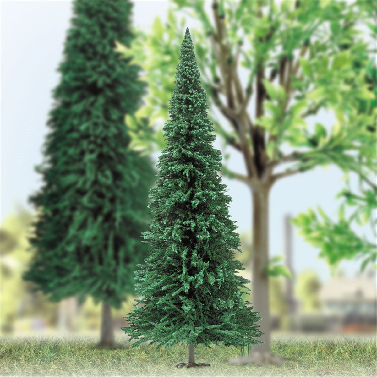 Busch 8605 G/O Scale Flocked Pine Tree, 205mm Tall