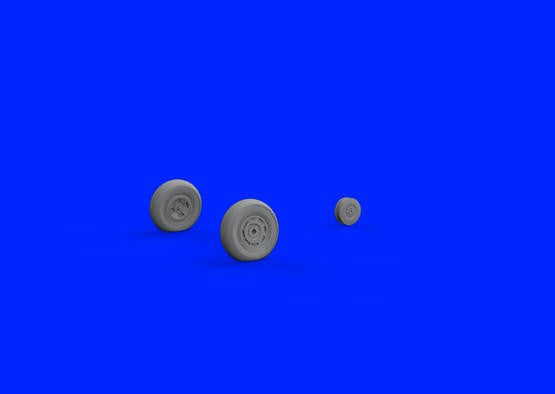 Eduard 648421 1/48 Aircraft- Tempest Mk V Wheels Late for EDU (Mask & Resin)