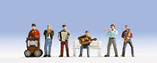 Noch 15563 HO Scale Street Musicians -- pkg(6)