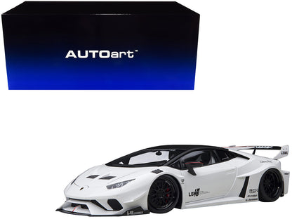 Lamborghini Huracan GT "LB-Silhouette Works" White with Black 1/18 Model Car by Autoart  free shipping USA