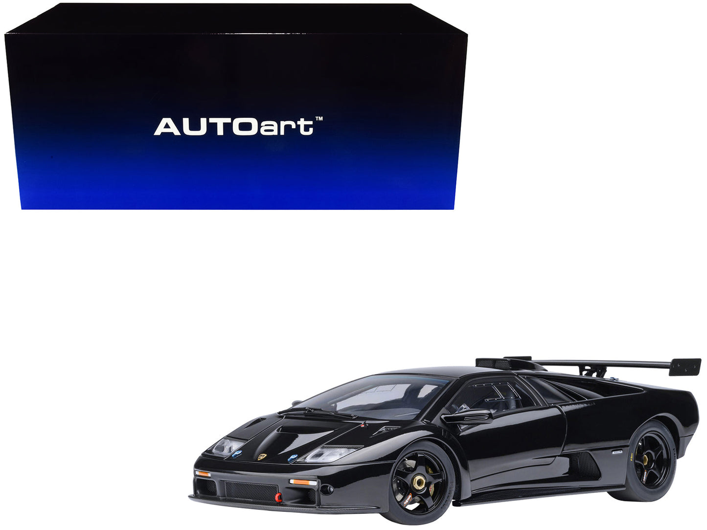 Lamborghini Diablo GTR Deep Black 1/18 Model Car by Autoart  free shipping USA
