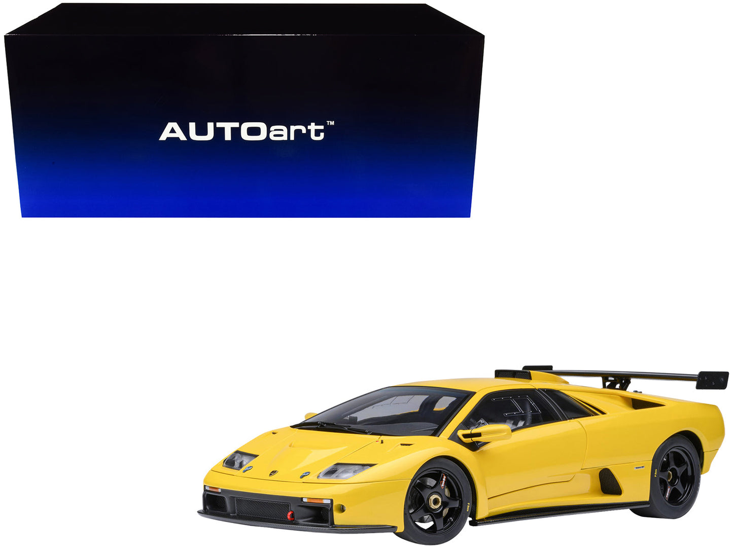 Lamborghini Diablo GTR Superfly Yellow 1/18 Model Car by Autoart  free shipping USA