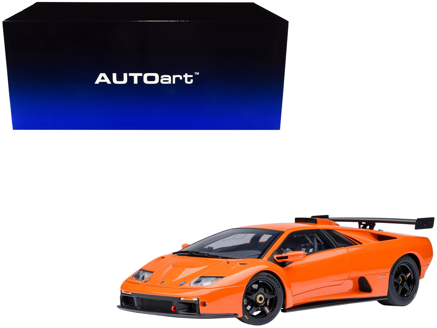 Lamborghini Diablo GTR Arancio Ishtar Orange 1/18 Model Car by Autoart  free shipping USA
