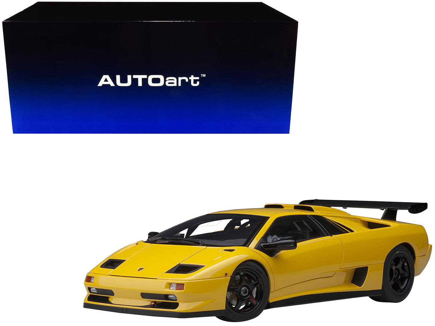 Lamborghini Diablo SV-R Superfly Yellow 1/18 Model Car by Autoart  free shipping USA