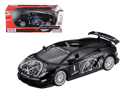 Lamborghini Gallardo LP560-4 Super Trofeo Black 1/18 Diecast Model Car by Motormax  free shipping USA