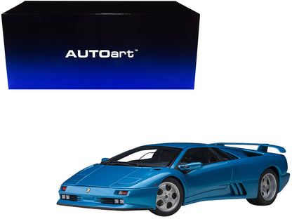 Lamborghini Diablo SE30 Blu Sirena Blue Metallic 1/18 Model Car by Autoart  free shipping USA