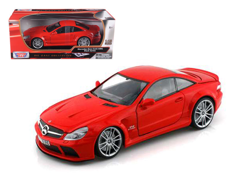 Mercedes SL65 AMG Black Series (R230) Red 1/18 Diecast Model Car by Motormax  free shipping USA
