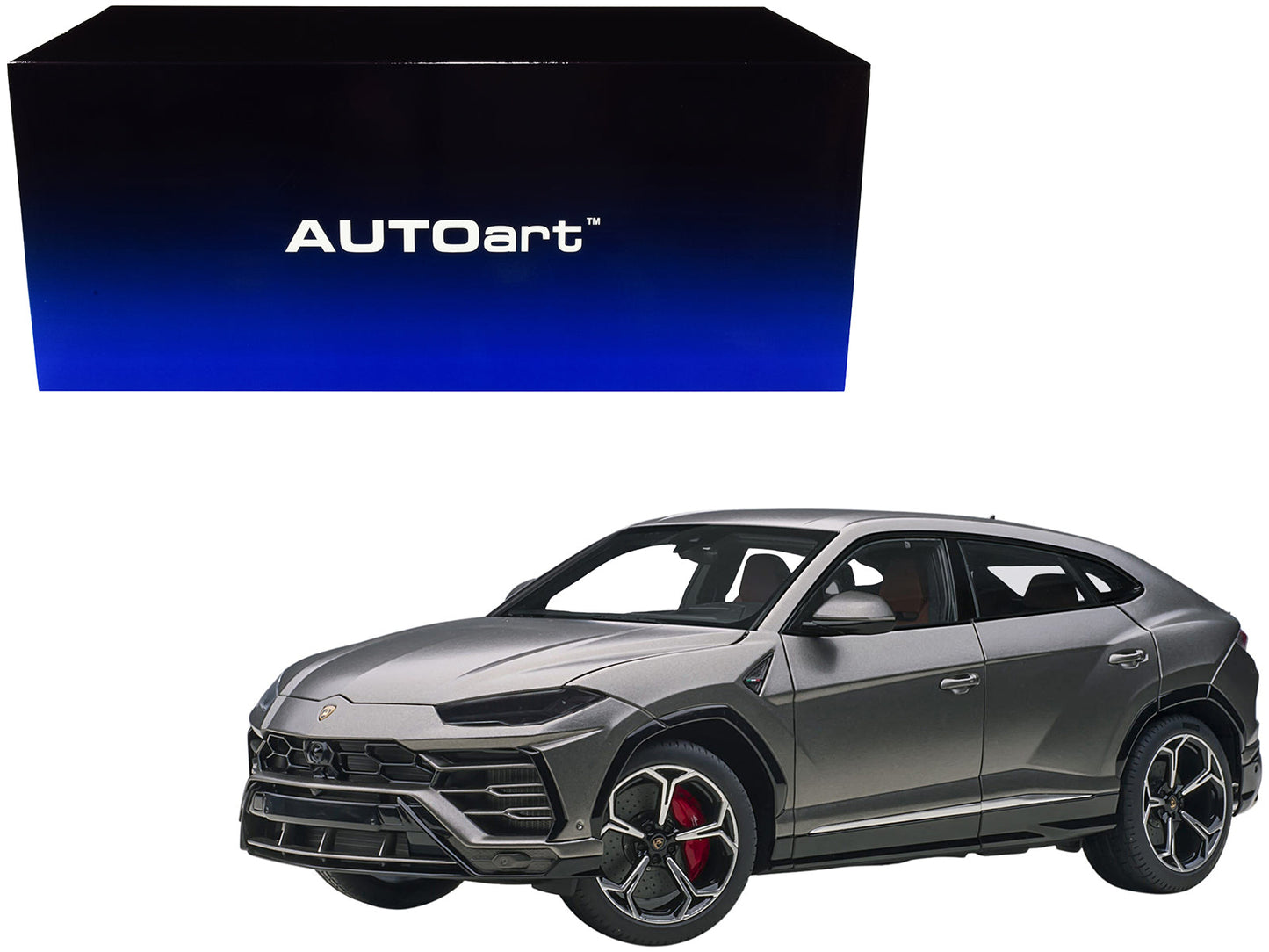 Lamborghini Urus Grigio Lynx Gray Metallic 1/18 Model Car by Autoart  free shipping USA