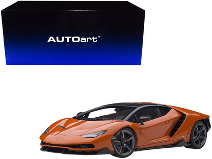 Lamborghini Centenario Arancio Argos / Pearl Orange with Carbon Top 1/18 Model Car by Autoart  free shipping USA