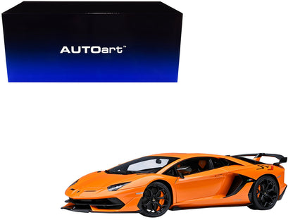 Lamborghini Aventador SVJ Arancio Atlas Pearl Orange 1/18 Model Car by Autoart  free shipping USA