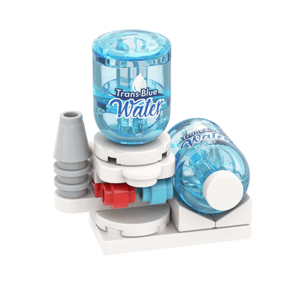 Water Cooler - Office - Minifig Scale Custom Set - Made Using LEGO® Parts