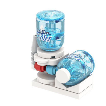 Water Cooler - Office - Minifig Scale Custom Set - Made Using LEGO® Parts