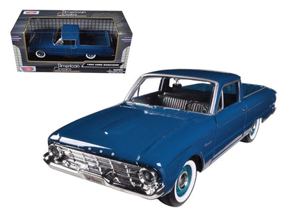 1960 Ford Falcon Ranchero Pickup Blue 1/24 Diecast Model Car by Motormax  free shipping USA