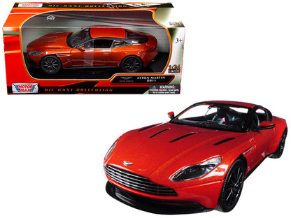 Aston Martin DB11 Copper Orange 1/24 Diecast Model Car by Motormax  free shipping USA