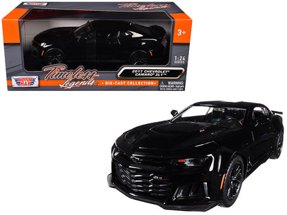 2017 Chevrolet Camaro ZL1 Black 1/24 Diecast Model Car by Motormax  free shipping USA