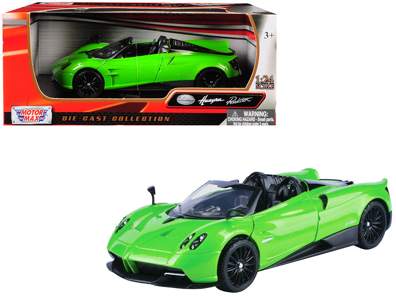 Pagani Huayra Roadster Green 1/24 Diecast Model Car by Motormax  free shipping USA