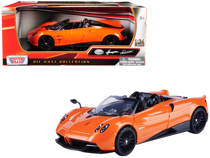 Pagani Huayra Roadster Orange 1/24 Diecast Model Car by Motormax  free shipping USA