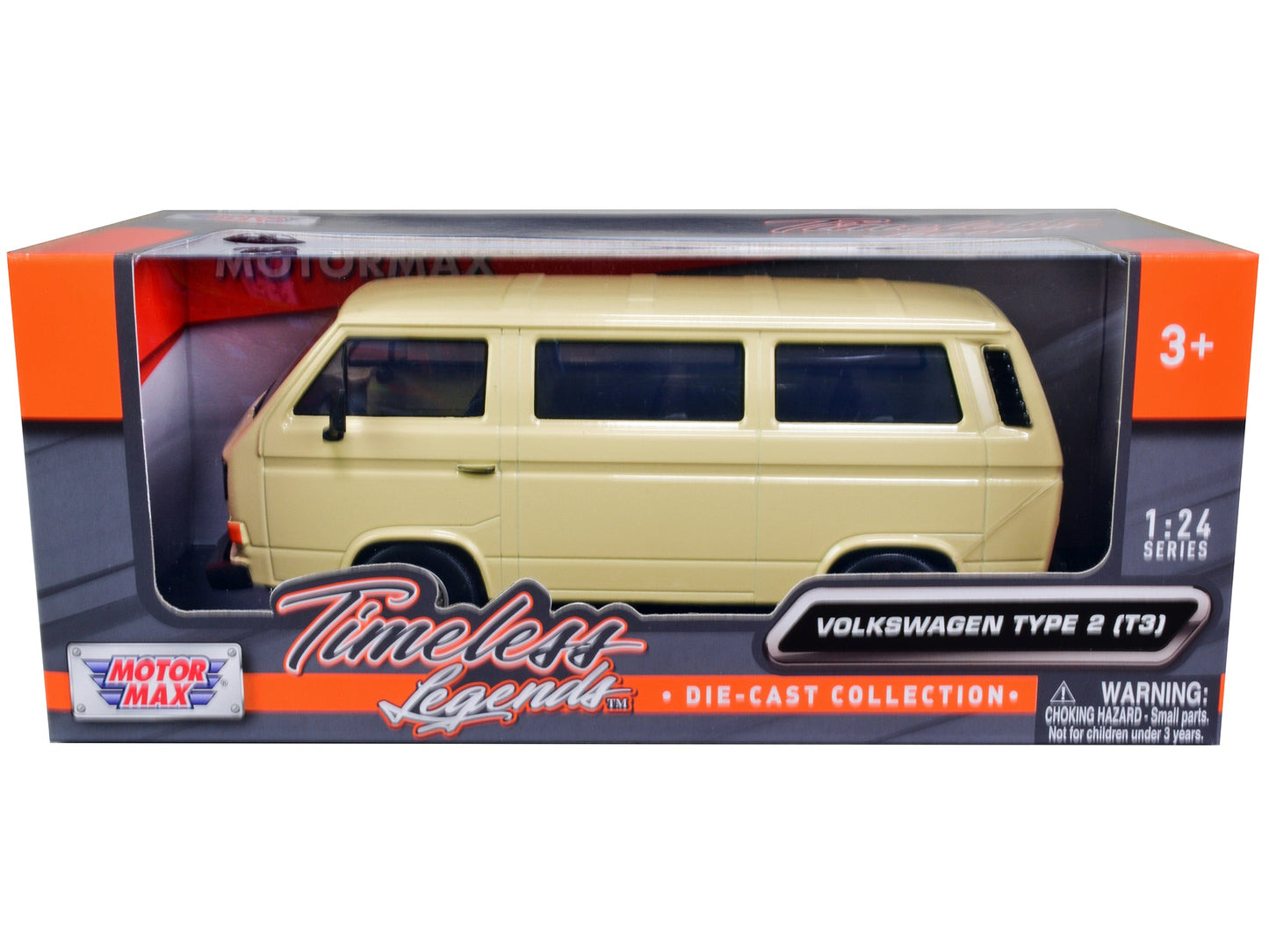 Volkswagen Type 2 (T3) Van Beige "Timeless Legends" Series 1/24 Diecast Model Car by Motormax  free shipping USA