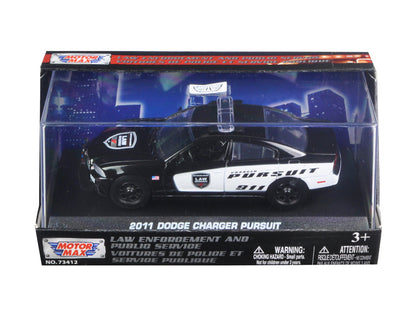 2011 Dodge Charger Pursuit Police Car In Display Showcase 1/43 Diecast Model Car by Motormax  free shipping USA