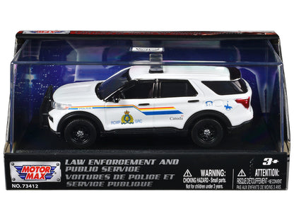 2022 Ford Police Interceptor Utility "RCMP (Royal Canadian Mounted Police)" White "Law Enforcement and Public Service" Series 1/43 Diecast Model Car by Motormax  free shipping USA