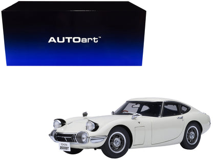 1967 Toyota 2000GT RHD (Right Hand Drive) White 1/18 Model Car by Autoart  free shipping USA