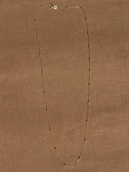 14k Yellow Gold Satellite Necklace by Toasted Jewelry