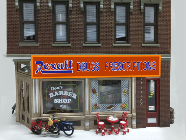 Miller Engineering 442202 HO/N Scale Rexall Drugs Prescription