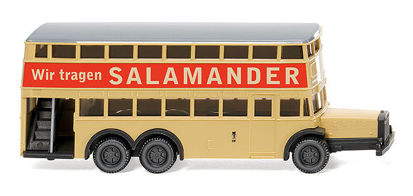 Wiking 097303 1/160 Salamander 1938 Berlin D38 Double-Decker Bus