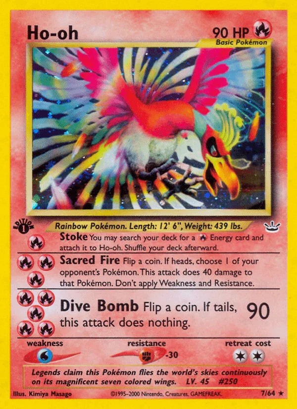 Ho-oh (7/64) [Neo Revelation 1st Edition]