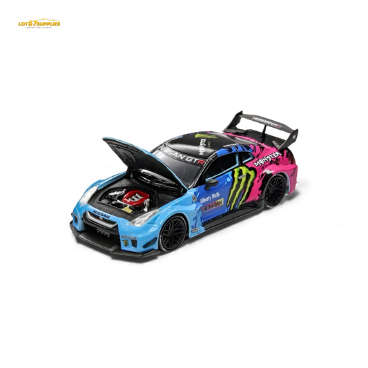 (Pre-Order) Demon King Auto GT-R R35 LBWK Wide-Body - Monster Livery 1:64