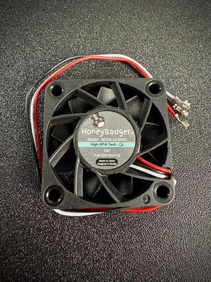 HoneyBadger 4010 Axial Fans — High-Speed Tach (Performance) or Balance Series