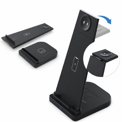 3-in-1 Fast Wireless Charging Stand for Phones, Apple Watch & AirPods by Infinite Basics