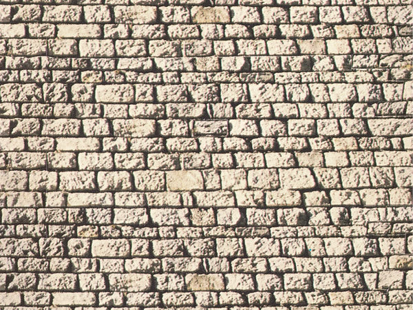 Noch 57740 All Scale Building Material Cardboard Sheet -- Ashlar Stone