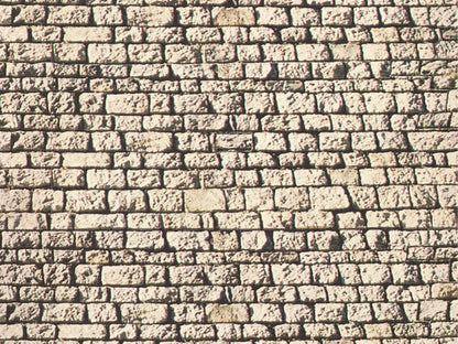 Noch 57740 All Scale Building Material Cardboard Sheet -- Ashlar Stone