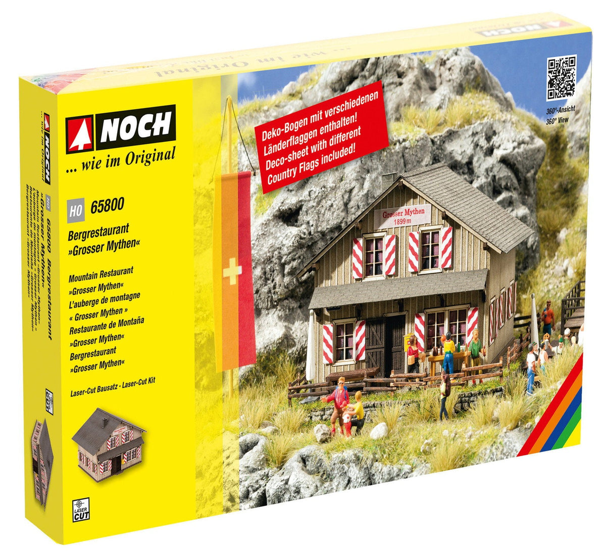 Noch 65800 HO Scale Grosser Mythen Mountain Restaurant Kit