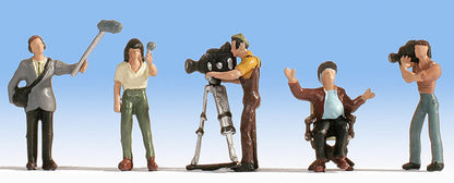 Noch 15573 HO Scale Camera Crew -- With Accessories pkg(5)
