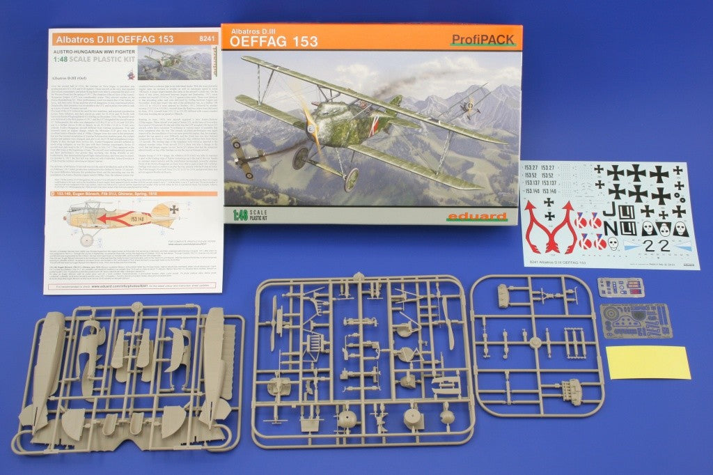 Eduard 8241 1/48 Albatros D III OEFFAG 153 BiPlane (Profi-Pack Plastic Kit)
