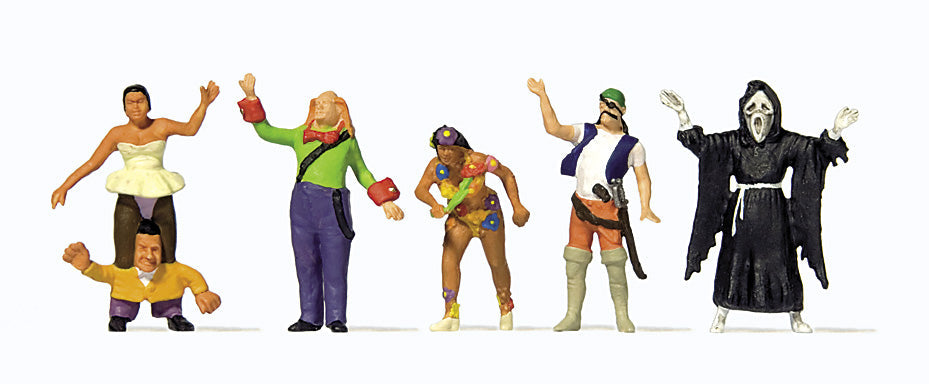 Preiser 24646 HO Scale Carnival Parade Set 5 Figures