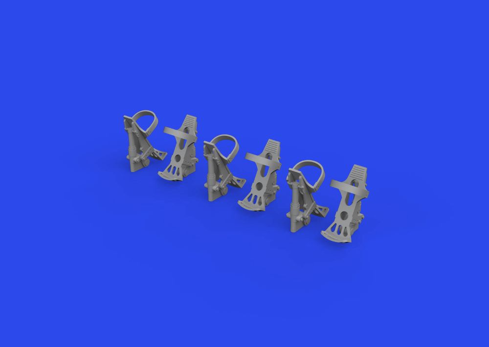 Eduard 632191 1/32 Aircraft- Luftwaffe Rudder Pedals (Resin)