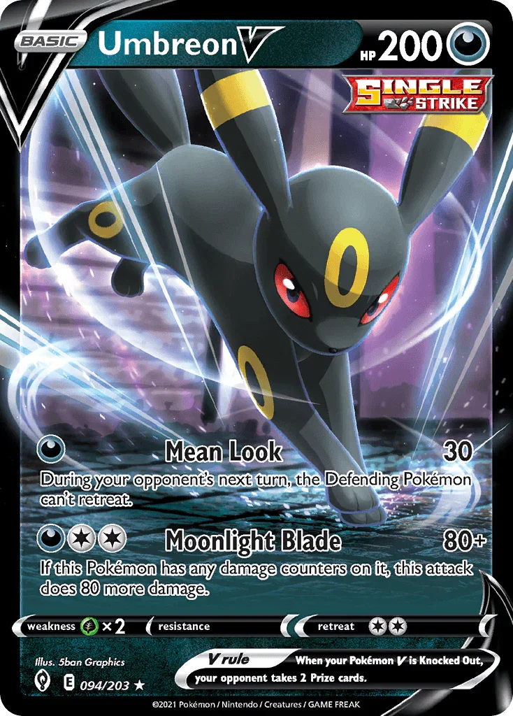 Umbreon V (094/203) (Intro Deck) [Sword & Shield: Evolving Skies]