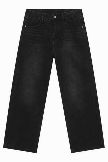 Men's Wide Leg Jeans with Pockets