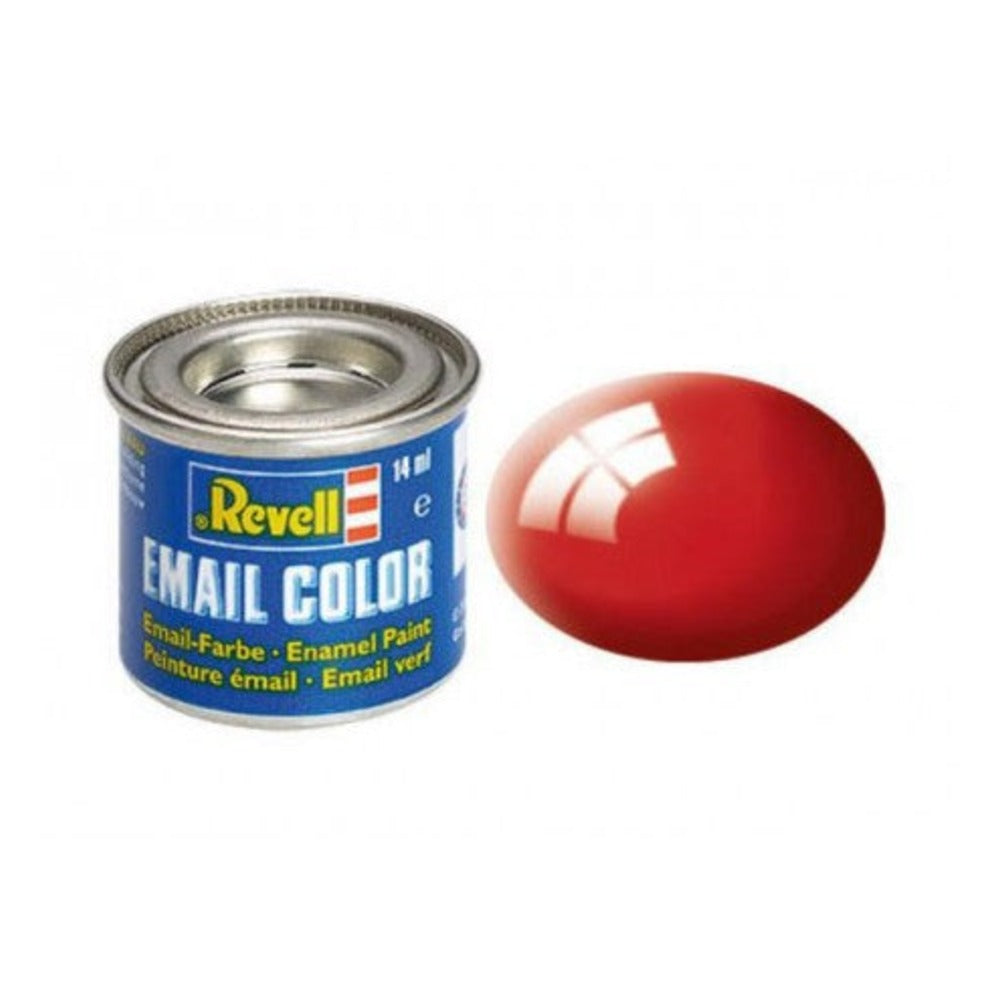 Revell 32131 14ml Enamel Fiery Red Gloss Tinlets (6/Bx)