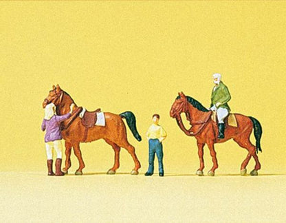 Preiser 79186 N Scale Sports & Recreation At The Riding School #2